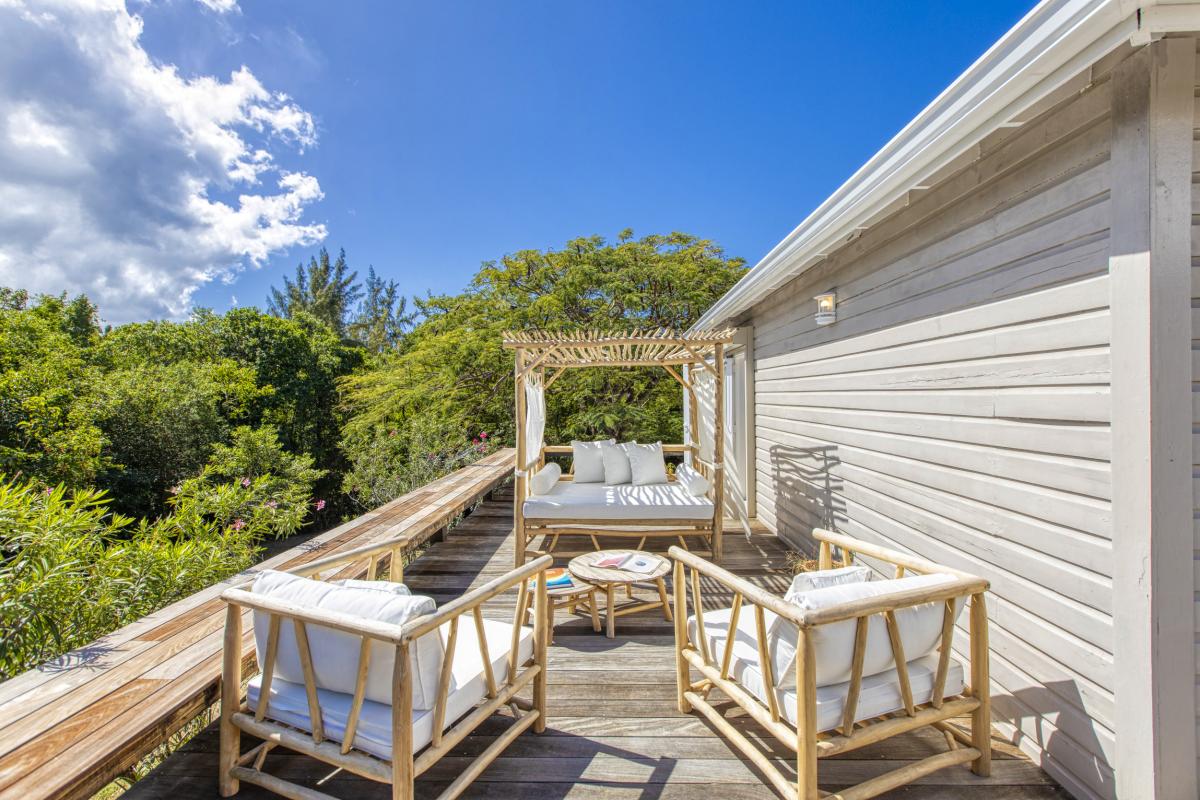 A louer villa 3 chambre Terres Basses Saint Martin_ Salon de jardin - 6